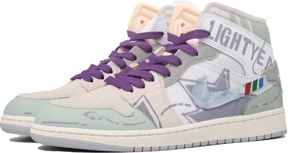 Zapatillas personalizadas Air Jordan 1 Mid 'Da Vinci Púrpura Verde' DM9652-100(TeamM-男款白日奇想S-BOX) Lookbook Zapatillas personalizadas Air Jordan 1 Mid 'Da Vinci Púrpura Verde' DM9652-100(TeamM-男款白日奇想S-BOX)