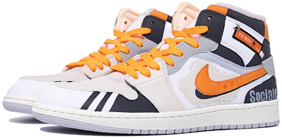 에어 조던 1 미드 '다빈치 그라피티 블랙 오렌지' (커스텀) DM9652-100-(TeamM-男款社交达人黑橙) Lookbook 에어 조던 1 미드 '다빈치 그라피티 블랙 오렌지' (커스텀) DM9652-100-(TeamM-男款社交达人黑橙)