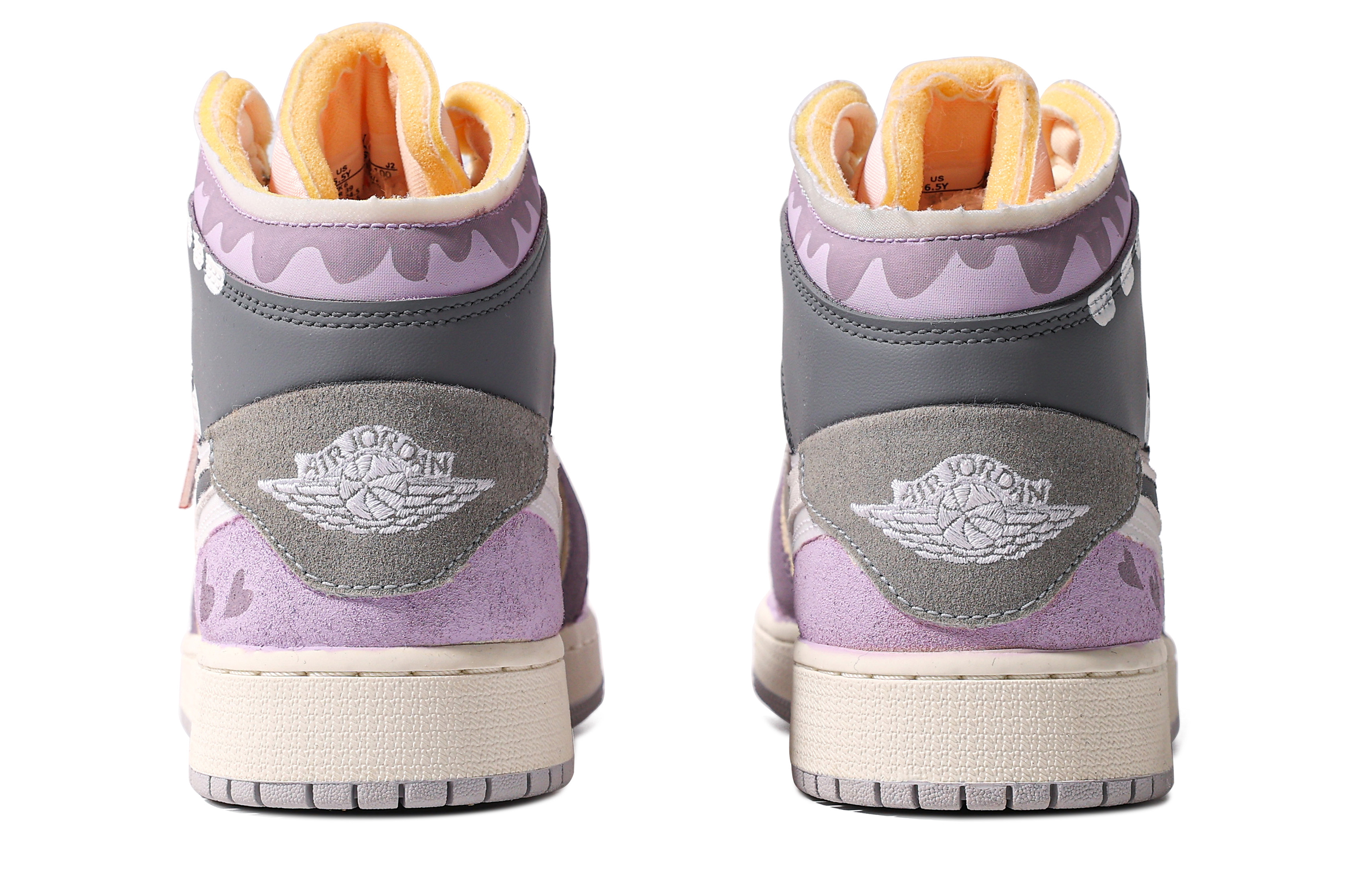Shop [Zapatillas Personalizadas] Air Jordan 1 Mid 'Da Vinci Morado Gris' DM9652-100(TeamM-男款金只于你S-BOX)