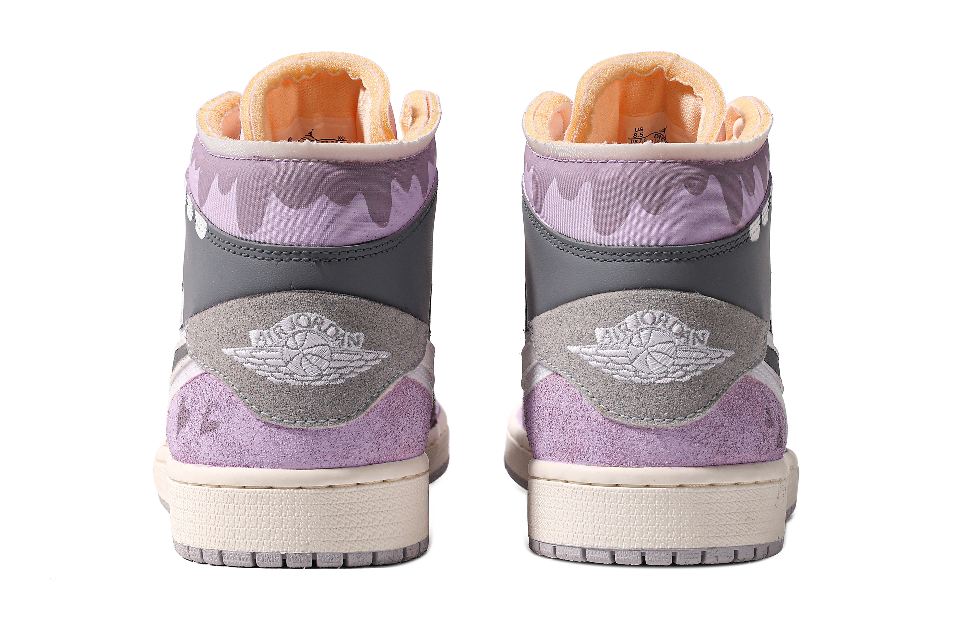 Purchase 에어 조던 1 미드 '다빈치 보라회색' (커스텀) DQ3726-100(TeamM-女款金只于你S-BOX)