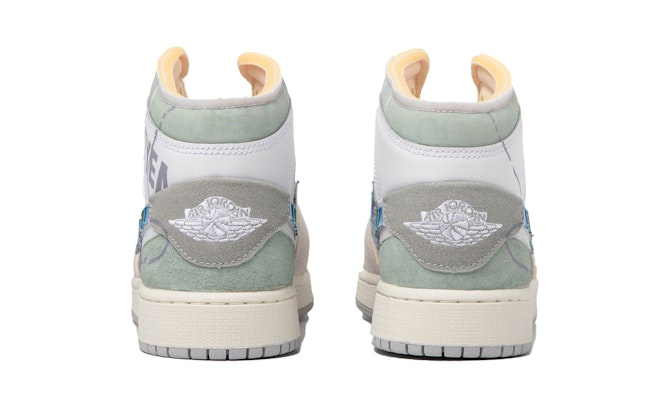 【定制球鞋】Jordan Air Jordan 1 Mid 達芬奇定制 特殊鞋盒 白日奇想 撞色 牛仔 中幫 復古籃球鞋 GS 紫綠 Purchase 【定制球鞋】Jordan Air Jordan 1 Mid 達芬奇定制 特殊鞋盒 白日奇想 撞色 牛仔 中幫 復古籃球鞋 GS 紫綠