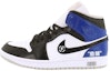 Buy 커스텀 에어 조던 1 미드 "블랙블루화이트" (or) 커스텀 조던 1 미드 "위험지대" 554724-082(Team10-危险禁区)