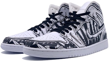 커스텀 에어 조던 1 미드 '다크 망가 팽' (Custom Air Jordan 1 Mid 'Dark Manga Fang') 554724-129(TeamD-二次元暗黑獠牙) Lookbook 커스텀 에어 조던 1 미드 '다크 망가 팽' (Custom Air Jordan 1 Mid 'Dark Manga Fang') 554724-129(TeamD-二次元暗黑獠牙)