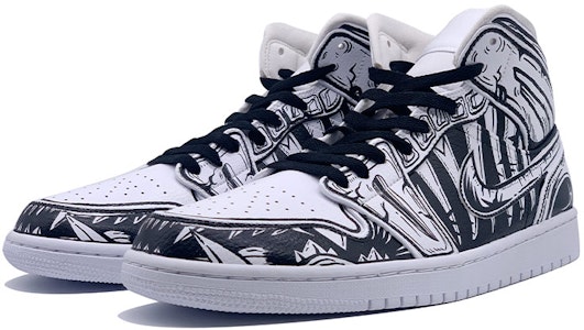 커스텀 에어 조던 1 미드 '다크 망가 팽' (Custom Air Jordan 1 Mid 'Dark Manga Fang') 554724-129(TeamD-二次元暗黑獠牙) Lookbook 커스텀 에어 조던 1 미드 '다크 망가 팽' (Custom Air Jordan 1 Mid 'Dark Manga Fang') 554724-129(TeamD-二次元暗黑獠牙)