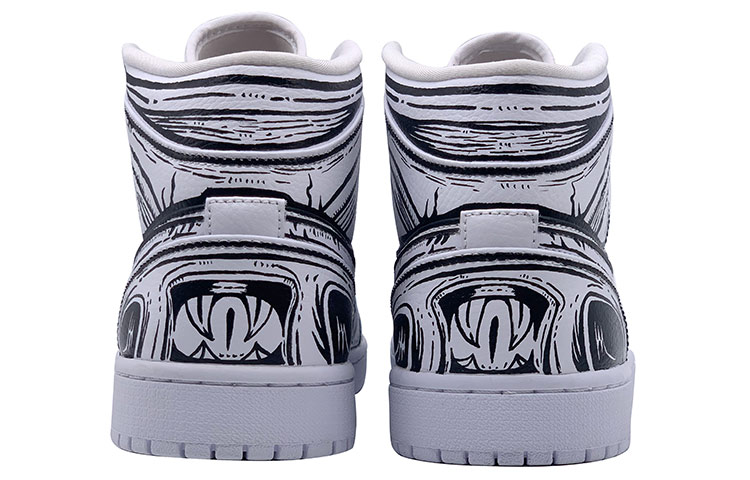 Purchase 【カスタムシューズ】エアジョーダン1ミッド「ダークマンガファング」 554724-129(TeamD-二次元暗黑獠牙)