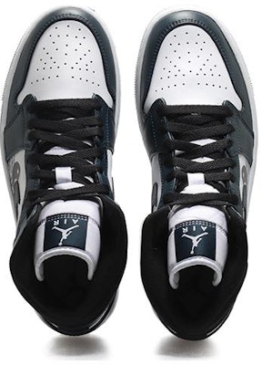 【定制鞋款】Air Jordan 1 Mid '深青-黑白蓝' 554724-411(Team10-锦鲤太极靛青QD) Shop 【定制鞋款】Air Jordan 1 Mid '深青-黑白蓝' 554724-411(Team10-锦鲤太极靛青QD)