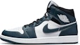 Sizing 【定制鞋款】Air Jordan 1 Mid '深青-黑白蓝' 554724-411(Team10-锦鲤太极靛青QD)