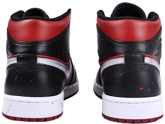 【定製球鞋】 Jordan Air Jordan 1 Mid 超級英雄 死侍 中幫 復古籃球鞋 男款 黑紅 Shop 【定製球鞋】 Jordan Air Jordan 1 Mid 超級英雄 死侍 中幫 復古籃球鞋 男款 黑紅