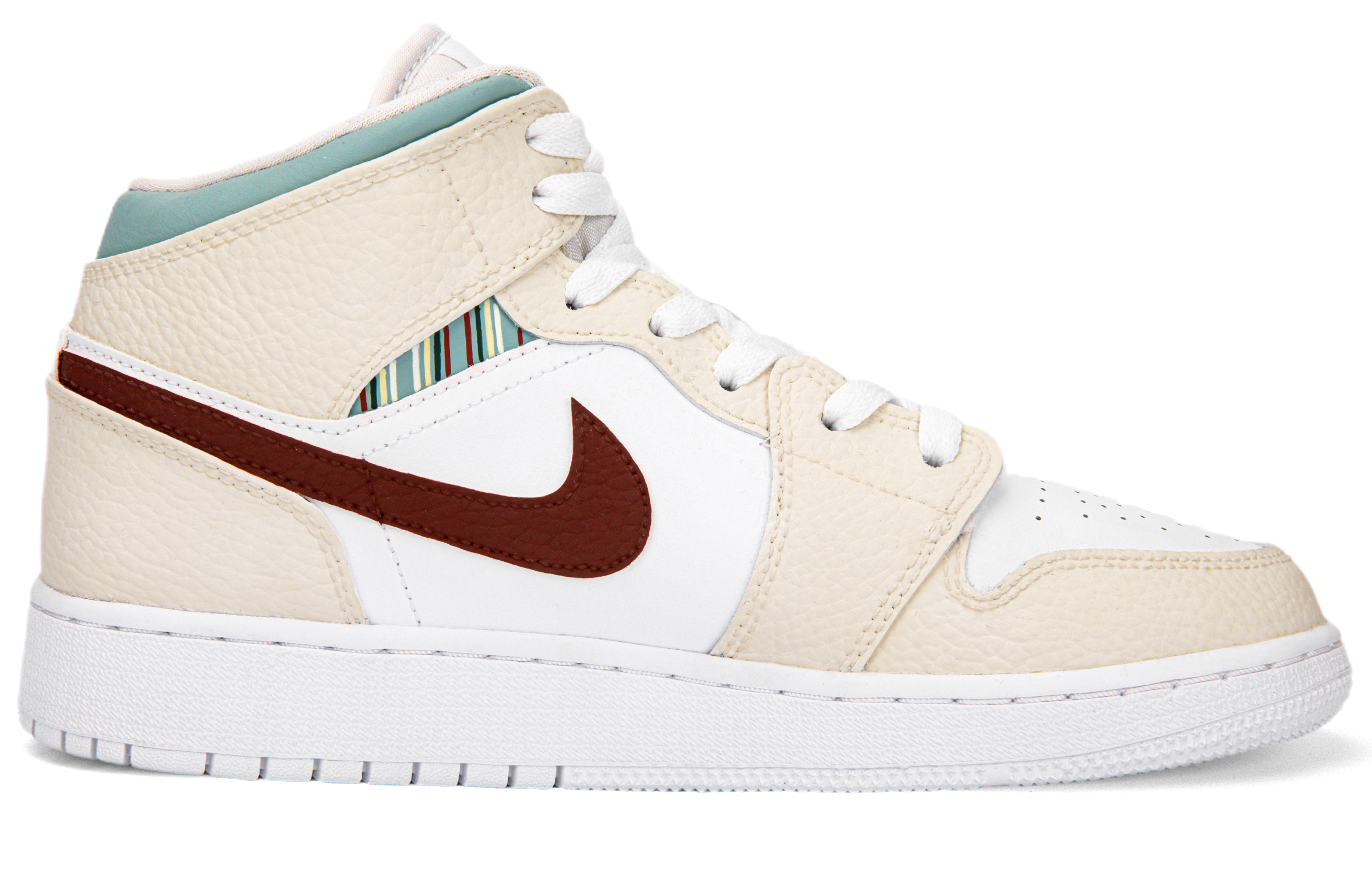 Order [定制鞋款] Air Jordan 1 Mid '戴安娜相机像素复古' 554725-130(Team18-AJ中帮女款相机)