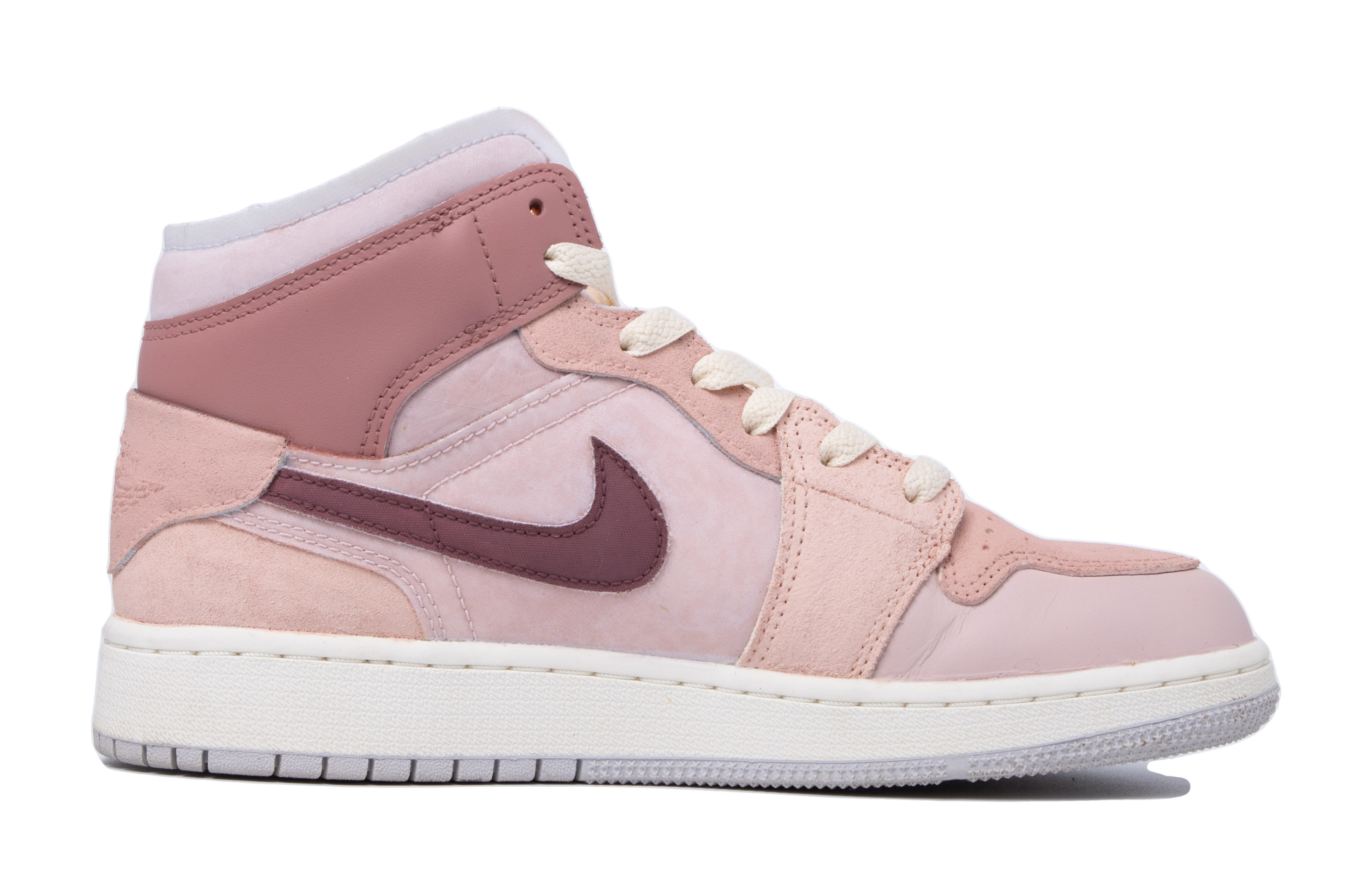 Order 【カスタムシューズ】エアジョーダン1ミッド 'Dream Bear - ピンクホワイト' DQ3726-100(TeamM-女款梦幻小熊粉白)