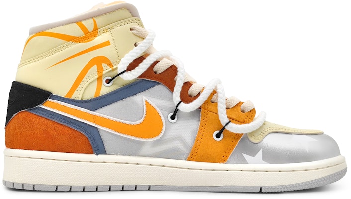 에어 조던 1 미드 '화려한 은빛 오렌지' (커스텀 슈즈) DM9652-100(Team16-男款篮球火解构橙) Order 에어 조던 1 미드 '화려한 은빛 오렌지' (커스텀 슈즈) DM9652-100(Team16-男款篮球火解构橙)