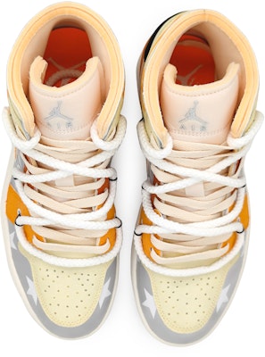 에어 조던 1 미드 '화려한 은빛 오렌지' (커스텀 슈즈) DM9652-100(Team16-男款篮球火解构橙) Shop 에어 조던 1 미드 '화려한 은빛 오렌지' (커스텀 슈즈) DM9652-100(Team16-男款篮球火解构橙)