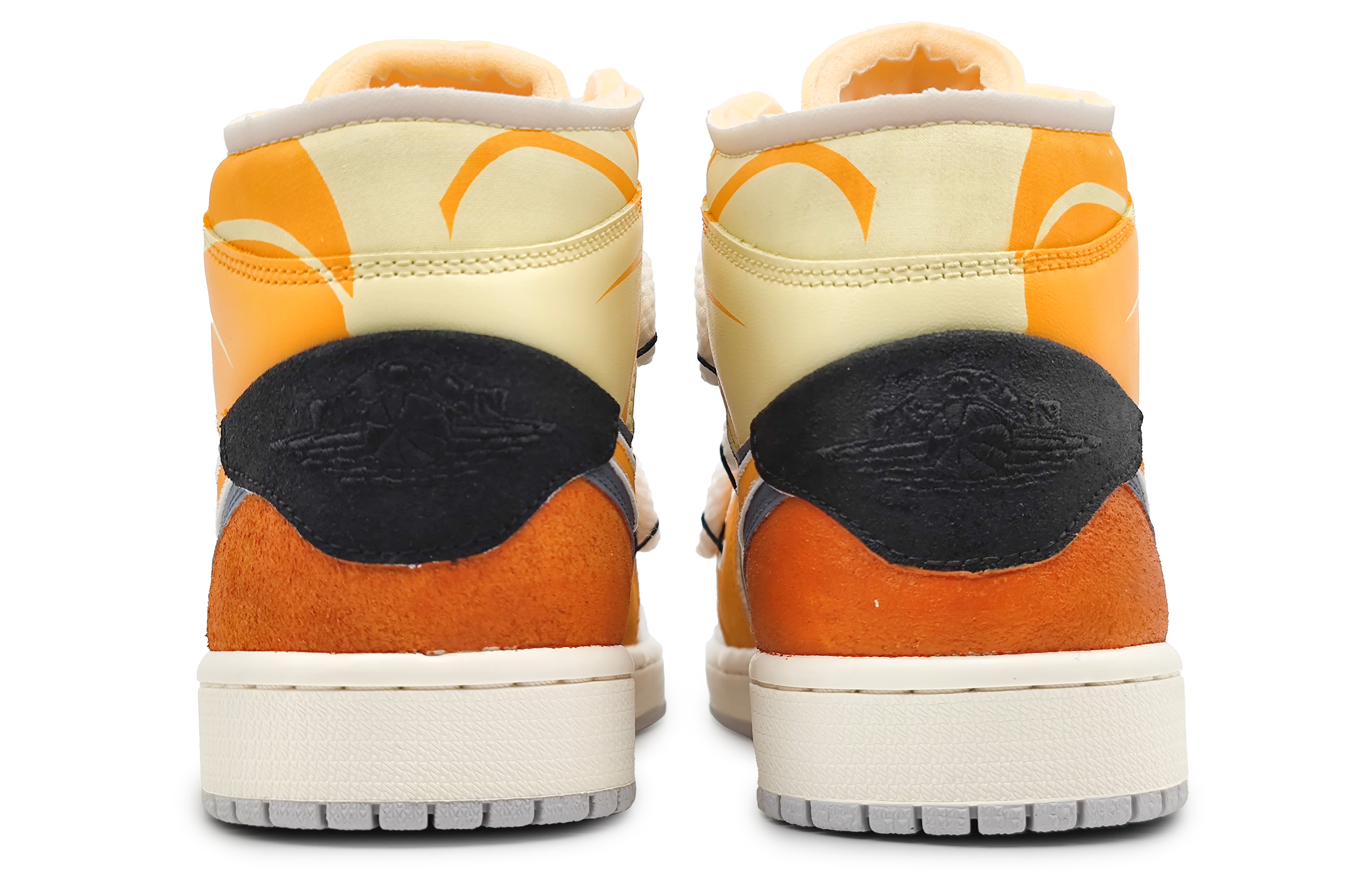 Purchase [Kasut Custom] Air Jordan 1 Mid 'Fiery Dream Emas Perak Oren' DM9652-100(Team16-男款篮球火解构橙)