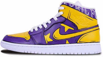 【定制鞋款】Air Jordan 1 Mid “愚人节紫金色” 554724-130(TeamJ-愚人节男款紫黄) Buy 【定制鞋款】Air Jordan 1 Mid “愚人节紫金色” 554724-130(TeamJ-愚人节男款紫黄)