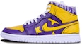 Buy 【定制鞋款】Air Jordan 1 Mid “愚人节紫金色” 554724-130(TeamJ-愚人节男款紫黄)