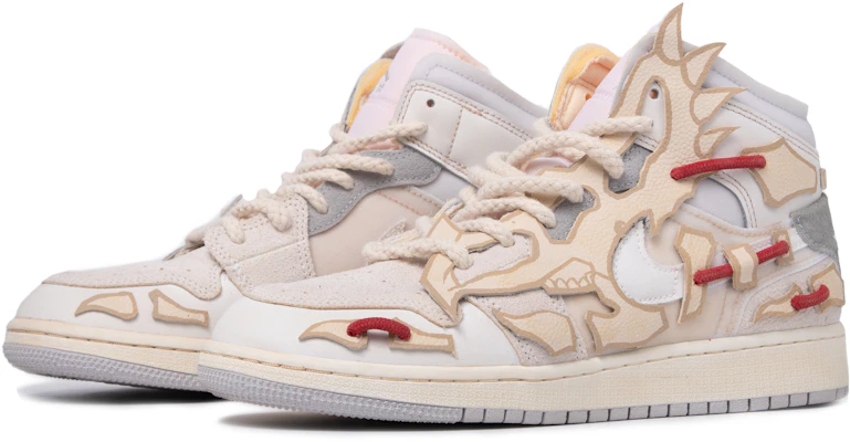 에어 조던 1 미드 '화석 트리케라톱스' (커스텀) DQ3726-100(TeamM-女款骸骨三角龙) Lookbook 에어 조던 1 미드 '화석 트리케라톱스' (커스텀) DQ3726-100(TeamM-女款骸骨三角龙)