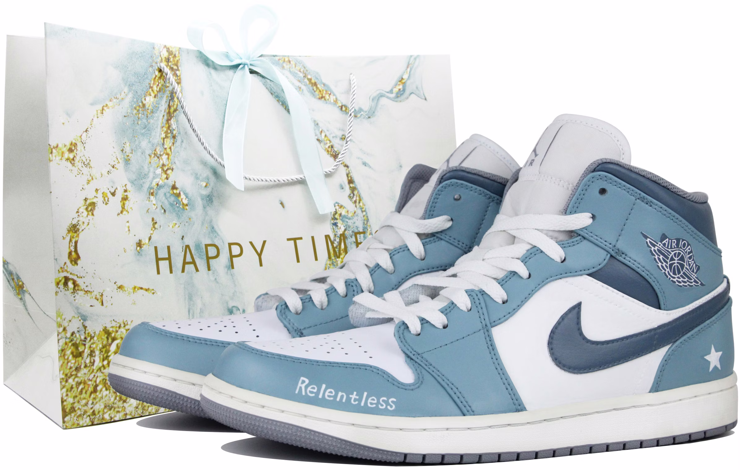 custom-shoes-air-jordan-1-mid-fresh-peacock-green