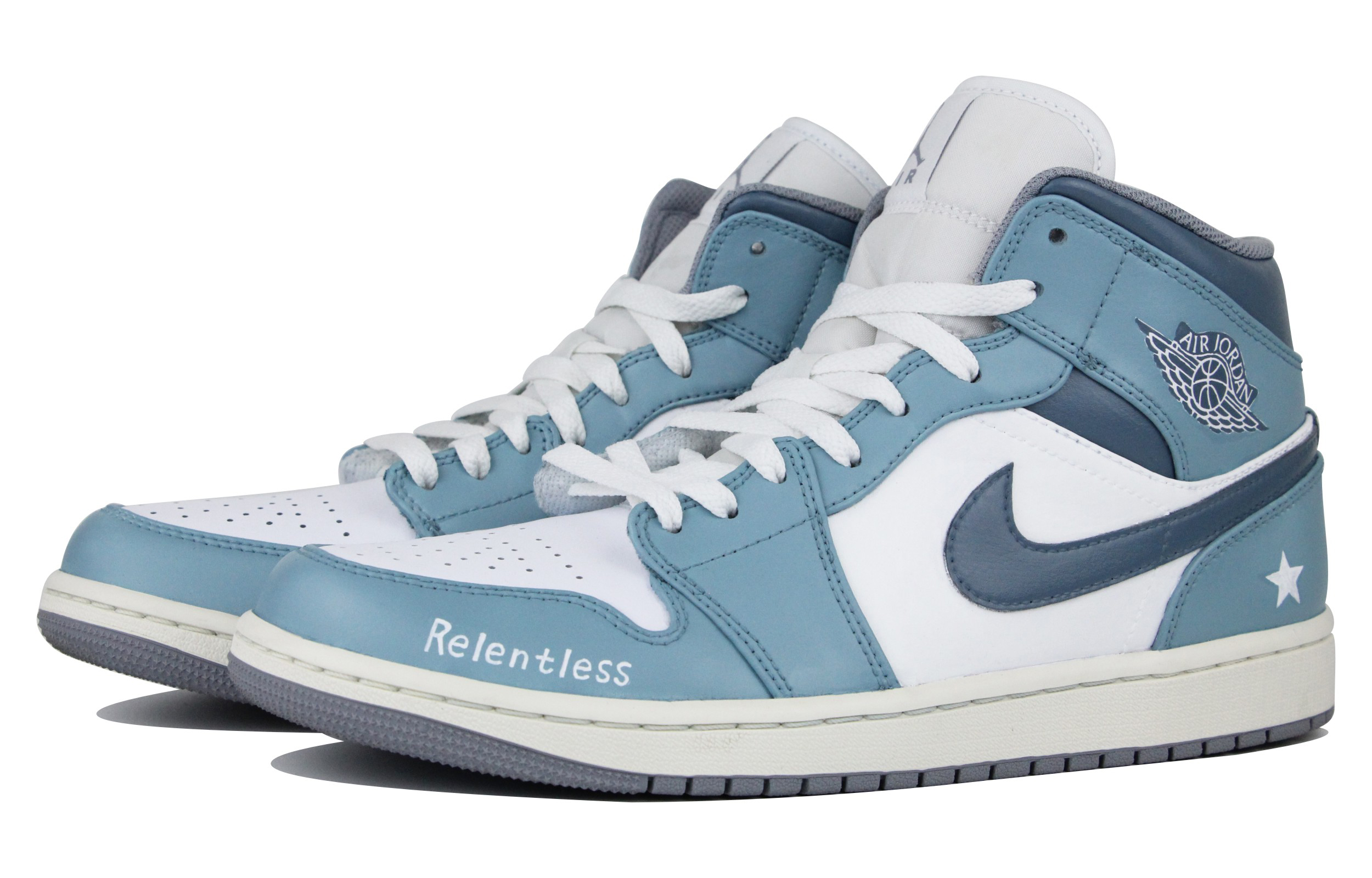 Shop [Kasuka] Air Jordan 1 Mid 'Hijau Merak Segar' 554724-135(Team39-AMY74绿白)