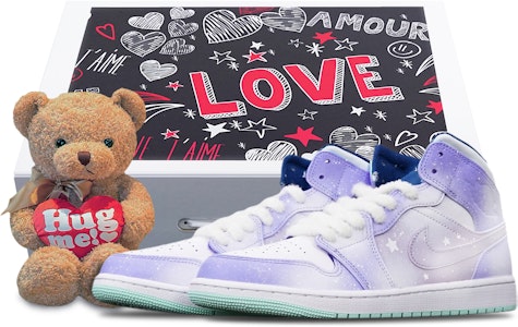 커스텀 에어 조던 1 미드 '겨울 눈꽃 보라' (55 characters) 554724-413(TeamT-星黛露紫雪花S-BOX) Buy 커스텀 에어 조던 1 미드 '겨울 눈꽃 보라' (55 characters) 554724-413(TeamT-星黛露紫雪花S-BOX)