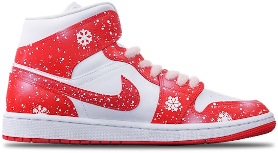 Zapatillas personalizadas Air Jordan 1 Mid 'Copo de Nieve - Navidad' BQ6472-116(TeamT-男女同款圣诞节主题红白) Order Zapatillas personalizadas Air Jordan 1 Mid 'Copo de Nieve - Navidad' BQ6472-116(TeamT-男女同款圣诞节主题红白)