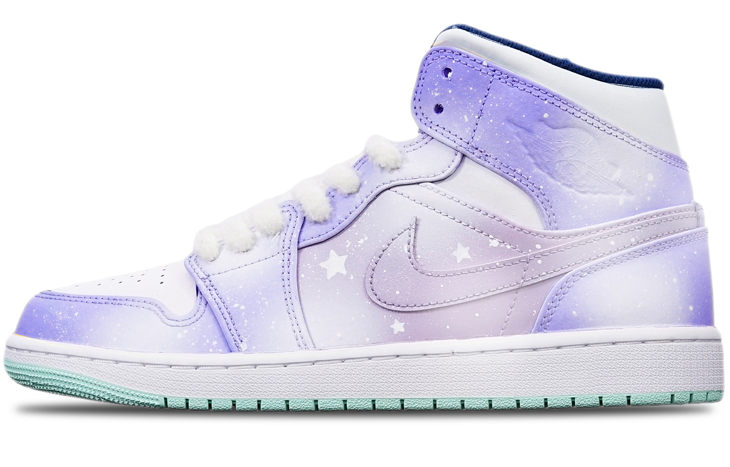 Order 커스텀 에어 조던 1 미드 '겨울 눈꽃 보라' (55 characters) 554724-413(TeamT-星黛露紫雪花S-BOX)