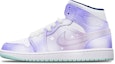 Order 【訂製球鞋】 Jordan Air Jordan 1 Mid 冰雪奇緣融雪雪花 噴繪 聖誕主題 限量鞋盒 復古籃球鞋 男款 紫白