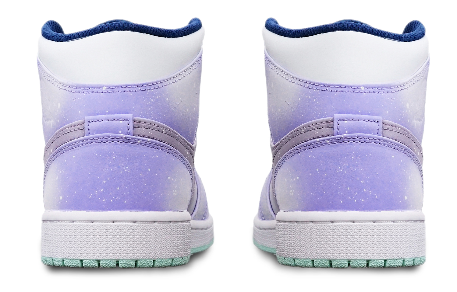 Purchase 커스텀 에어 조던 1 미드 '겨울 눈꽃 보라' (55 characters) 554724-413(TeamT-星黛露紫雪花S-BOX)