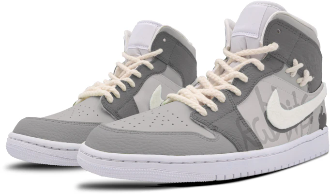 에어 조던 1 미드 '젠틀 플러리 - 스윗하트 그레이' (커스텀) 554725-130(Team53-女款细雪飞舞) Lookbook 에어 조던 1 미드 '젠틀 플러리 - 스윗하트 그레이' (커스텀) 554725-130(Team53-女款细雪飞舞)