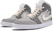 Lookbook Zapatillas personalizadas Air Jordan 1 Mid 'Gentle Flurry - Gris Corazón' 554725-130(Team53-女款细雪飞舞)