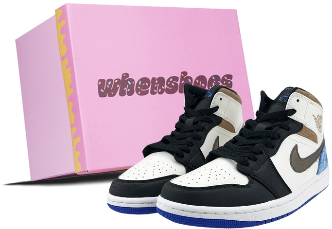 custom-shoes-air-jordan-1-mid-gift-box-white-blue-black