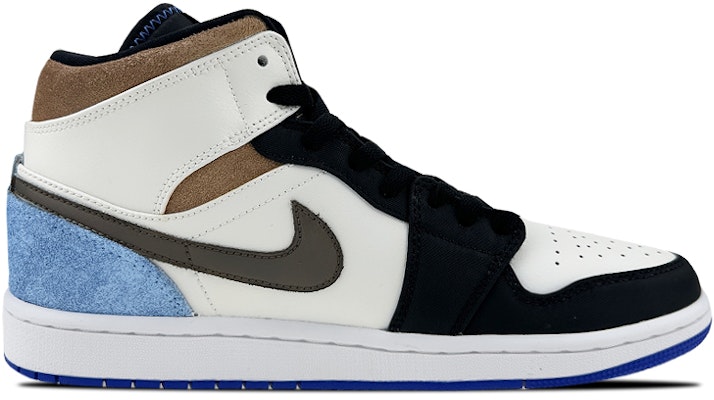 에어 조던 1 미드 '선물상자 화이트 블루 블랙' 852542-102(Team叁-男款AJ机能S-BOX) Lookbook 에어 조던 1 미드 '선물상자 화이트 블루 블랙' 852542-102(Team叁-男款AJ机能S-BOX)
