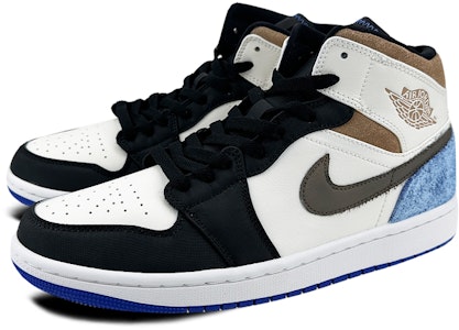 【カスタムシューズ】エアジョーダン 1 ミッド「ギフトボックスホワイトブルーブラック」 852542-102(Team叁-男款AJ机能S-BOX) Shop 【カスタムシューズ】エアジョーダン 1 ミッド「ギフトボックスホワイトブルーブラック」 852542-102(Team叁-男款AJ机能S-BOX)