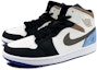 Shop 에어 조던 1 미드 '선물상자 화이트 블루 블랙' 852542-102(Team叁-男款AJ机能S-BOX)