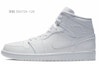 Details for 【訂製球鞋】 Jordan Air Jordan 1 Mid 白色 漸變火焰 手繪彩繪 中幫 復古籃球鞋 男款 白藍黑