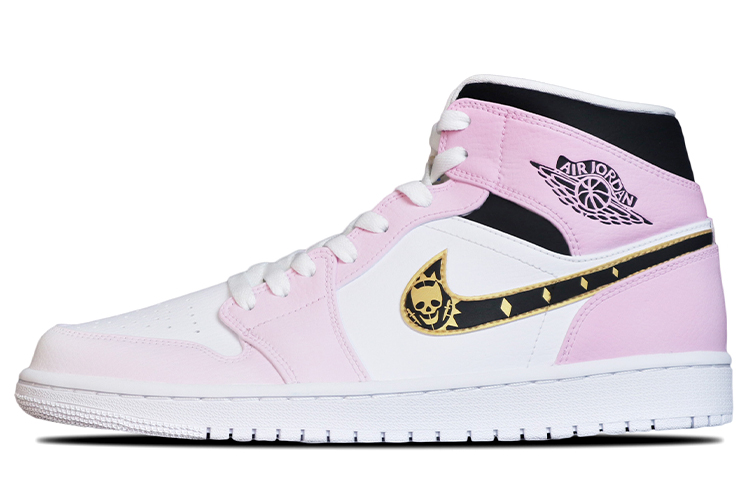 Buy [Zapatillas Personalizadas] Air Jordan 1 Mid 'Degradado Rosa' 554724-126(Team拾捌-男款AJ杀手皇后粉)