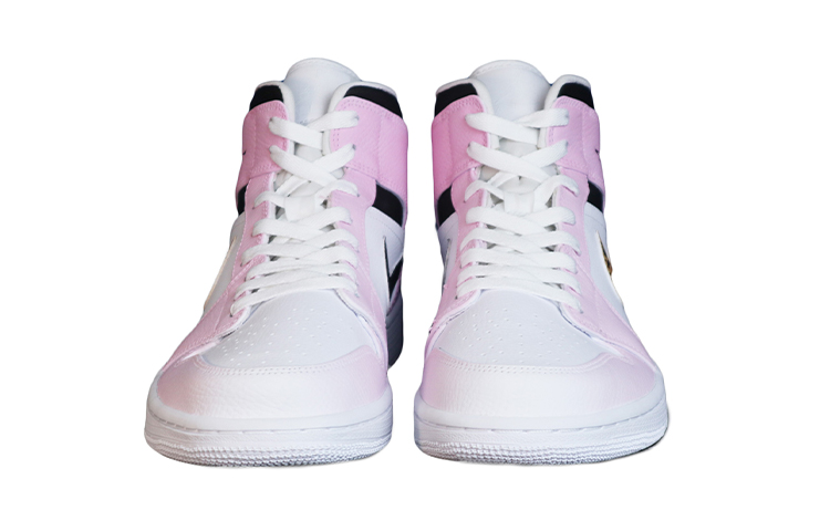Shop [Zapatillas Personalizadas] Air Jordan 1 Mid 'Degradado Rosa' 554724-126(Team拾捌-男款AJ杀手皇后粉)