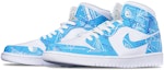 Lookbook 【定製球鞋】 Jordan Air Jordan 1 Mid 畢業季主題定製 數學公式 另類塗鴉卡通 中幫 籃球鞋 男款 北卡藍