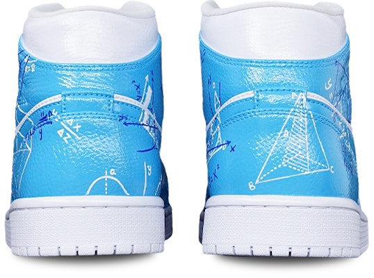 【定製球鞋】 Jordan Air Jordan 1 Mid 畢業季主題定製 數學公式 另類塗鴉卡通 中幫 籃球鞋 男款 北卡藍 Shop 【定製球鞋】 Jordan Air Jordan 1 Mid 畢業季主題定製 數學公式 另類塗鴉卡通 中幫 籃球鞋 男款 北卡藍
