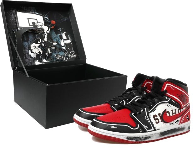 custom-shoes-air-jordan-1-mid-graffiti-anime-black-red