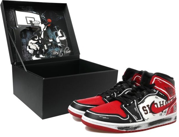 custom-shoes-air-jordan-1-mid-graffiti-black-red