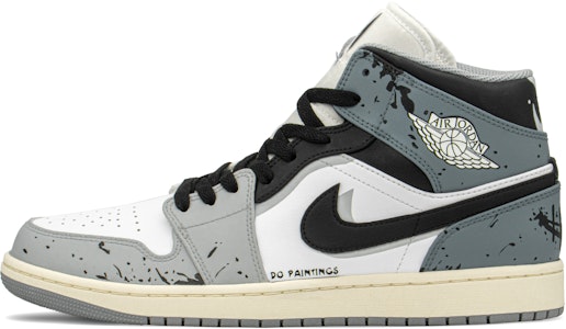 Zapatillas Personalizadas Air Jordan 1 Mid 'Graffiti Demon Gris Azul' 554724-135(TeamA-AJ涂鸦恶魔S-BOX) Order Zapatillas Personalizadas Air Jordan 1 Mid 'Graffiti Demon Gris Azul' 554724-135(TeamA-AJ涂鸦恶魔S-BOX)