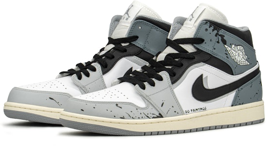 Zapatillas Personalizadas Air Jordan 1 Mid 'Graffiti Demon Gris Azul' 554724-135(TeamA-AJ涂鸦恶魔S-BOX) Shop Zapatillas Personalizadas Air Jordan 1 Mid 'Graffiti Demon Gris Azul' 554724-135(TeamA-AJ涂鸦恶魔S-BOX)