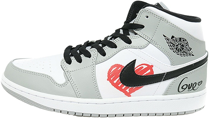 Zapatillas Personalizadas Air Jordan 1 Mid "Graffiti" 554724-092(Team10--涂鸦爱心QD) Buy Zapatillas Personalizadas Air Jordan 1 Mid "Graffiti" 554724-092(Team10--涂鸦爱心QD)