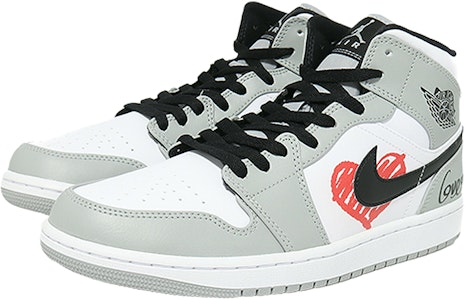 Zapatillas Personalizadas Air Jordan 1 Mid "Graffiti" 554724-092(Team10--涂鸦爱心QD) Lookbook Zapatillas Personalizadas Air Jordan 1 Mid "Graffiti" 554724-092(Team10--涂鸦爱心QD)