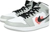 Lookbook Zapatillas Personalizadas Air Jordan 1 Mid "Graffiti" 554724-092(Team10--涂鸦爱心QD)