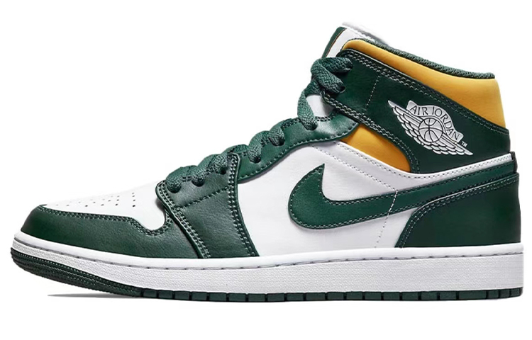 Sizing 【定制鞋款】Air Jordan 1 Mid '涂鸦浅绿-红色' 554724-371(Team22-男款涂鸦红绿A-BOX)