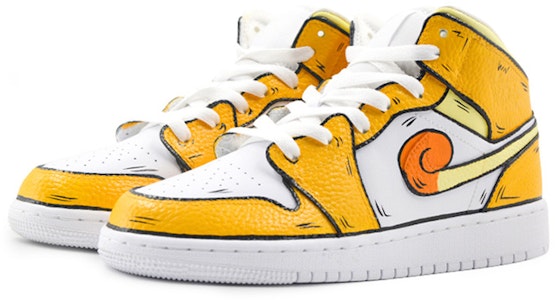 【定製球鞋】 Jordan Air Jordan 1 Mid 塗鴉寶可夢 中幫 復古籃球鞋 GS 黃白 Lookbook 【定製球鞋】 Jordan Air Jordan 1 Mid 塗鴉寶可夢 中幫 復古籃球鞋 GS 黃白