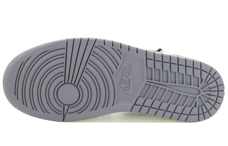 Details for 【訂製球鞋】 Jordan Air Jordan 1 Mid 潮流塗鴉 方向感 人生牽引 氧化中底 潮流 防滑耐磨 中幫 復古籃球鞋 男款 白灰