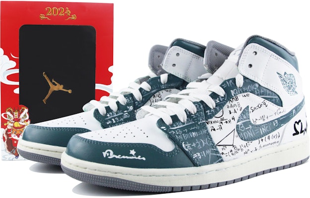 커스텀 에어 조던 1 미드 '녹색 파랑 흰색' (58 characters) 554724-135(Team39-AMY40绿蓝白) Buy 커스텀 에어 조던 1 미드 '녹색 파랑 흰색' (58 characters) 554724-135(Team39-AMY40绿蓝白)