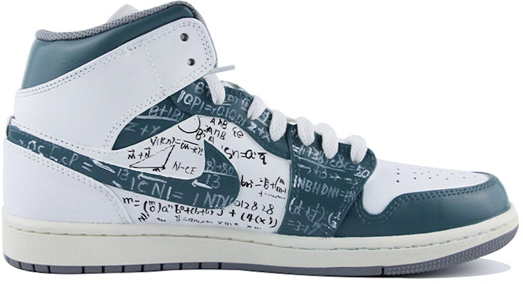 커스텀 에어 조던 1 미드 '녹색 파랑 흰색' (58 characters) 554724-135(Team39-AMY40绿蓝白) Lookbook 커스텀 에어 조던 1 미드 '녹색 파랑 흰색' (58 characters) 554724-135(Team39-AMY40绿蓝白)